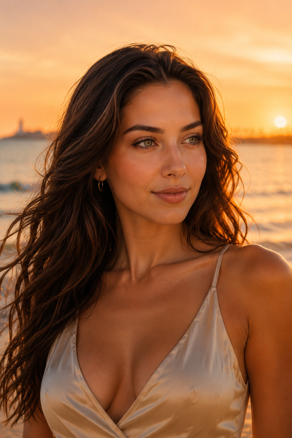 Portrait of Eve at golden hour
